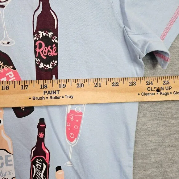 Little Blue House Women's Graphic Short Sleeve Sleepshirt One Size NEW - Picture 4 of 9